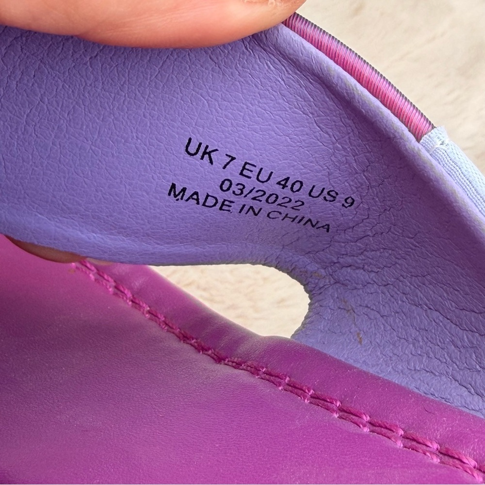 NEW Shellys London Dolls Kill Pink and Purple Platform Sandals Size 9 - Picture 12 of 12